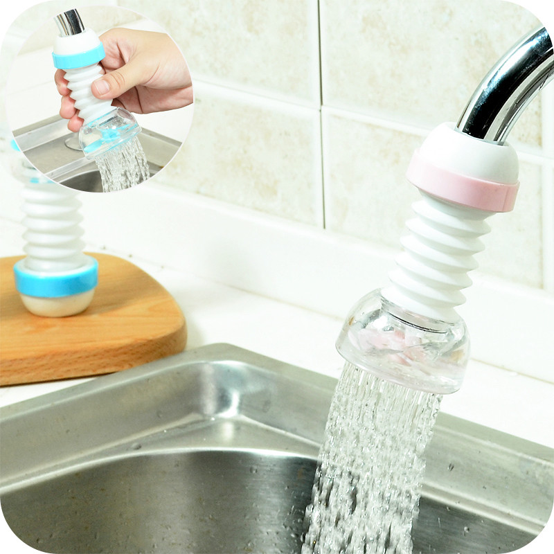 Faucet Splash-Proof Shower Sprinkler Tap Filter Tip Filter Valve Retractable Water Filter Sprinkler 