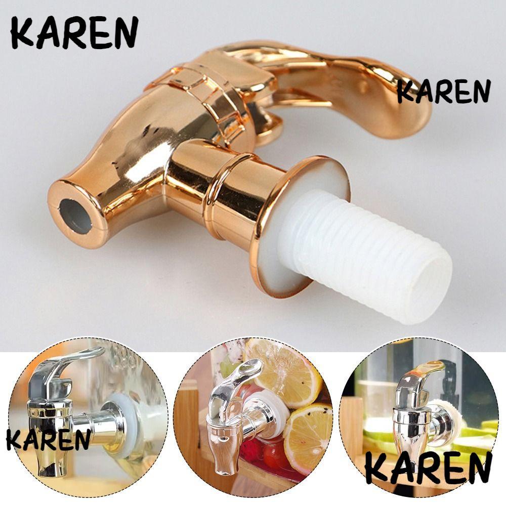 KARENGOODS ก๊อกน้ําขวดเครื่องดื่มพลาสติก ก๊อกน้ําน้ําผลไม้สําหรับเสิร์ฟสากล