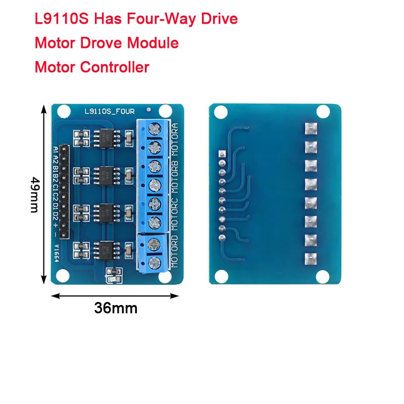 L9110S 4-Channel DC Motor Driver Board - 4-Way H-Bridge Control Module สําหรับหุ่นยนต์อัจฉริยะรถ