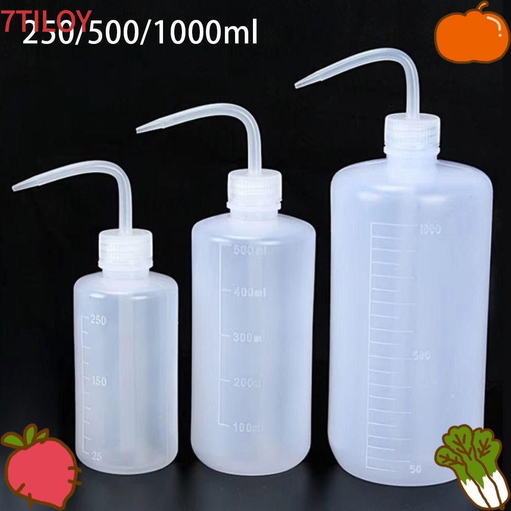 7TILOYSHOP 1 ชิ้นล้างขวด,วัดห้องปฏิบัติการวัดสีขาว,พลาสติกทนทาน 25/500/1000ml ซักผ้าสะอาดสักบีบขวดต่อขนตาทําความสะอาด