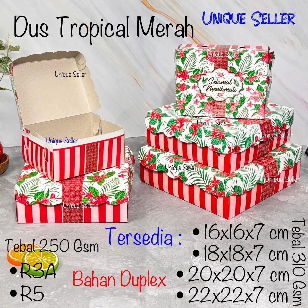 MERAH เนื้อหา 10 กล่อง ขนมปังเค้กข้าว R3A R5 16x16x7 18x18x7 20x20x7 22x22x7 ซม. R5k R6 R8k R10 R10 
