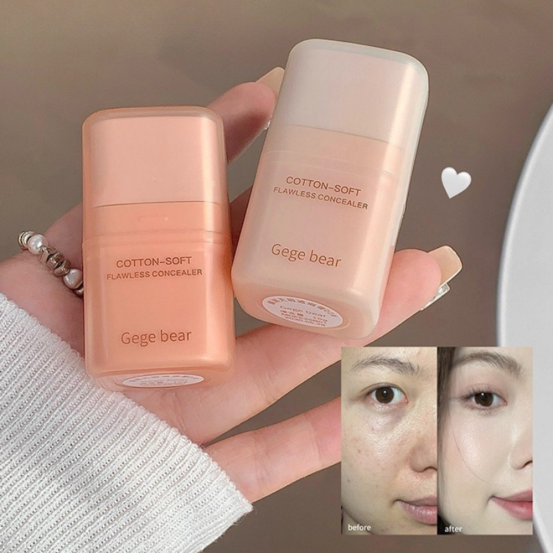 01 Salmon/02 Beige/03 Natural Cover Concealer Stick – เนื้อเนยน้ําหนักเบาสําหรับรอยแผลเป็นจากสิว, คว