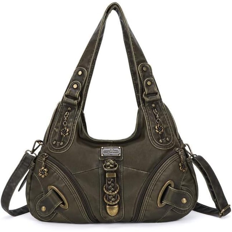 Angelkiss Hobo Purses and handbags for Women Satchel Handbag Women Purses Large Daily Shoulder Bags 