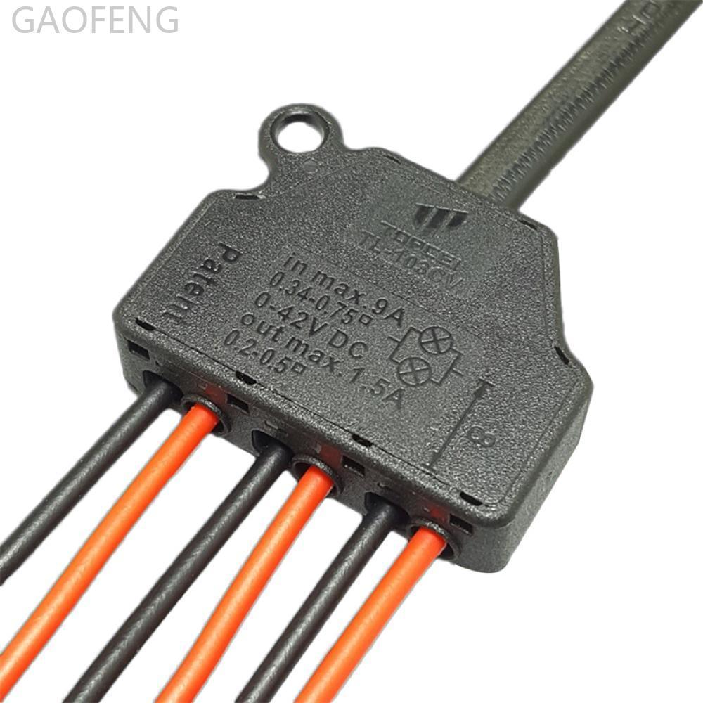 GAOFENG 1 In 3 Out Line Splitter Quick Connect แรงดันไฟฟ้าต่ําสาย Splitter Distribution Block สําหรั