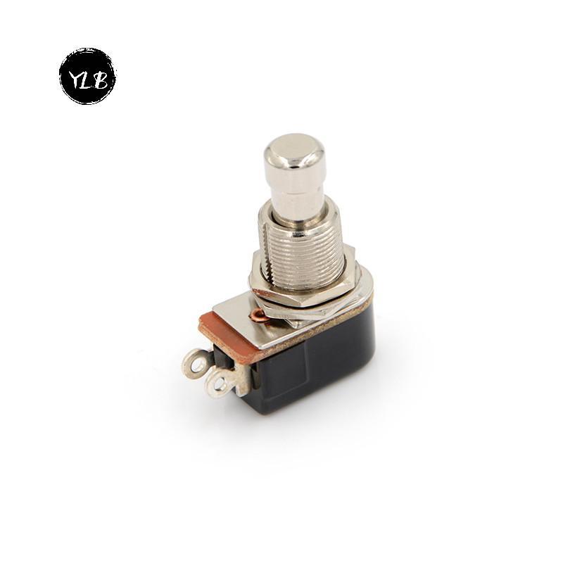 YLB> สวิตช์กีตาร์ไฟฟ้าใหม่ Momentary Push Button Foot Switch SPST ใหม่