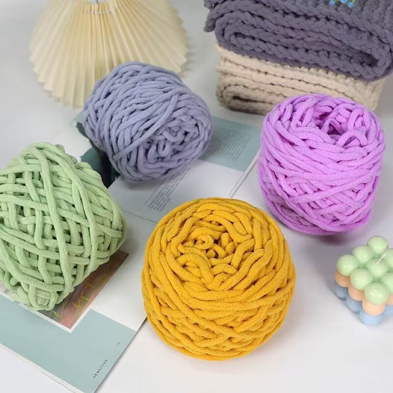 เส้นด้ายถัก Chenille / เส้นด้าย Chenille / เส้นด้ายถักผ้าขนหนูนําเข้า 1 ชั้น เส้นด้ายถัก Chenille Ko