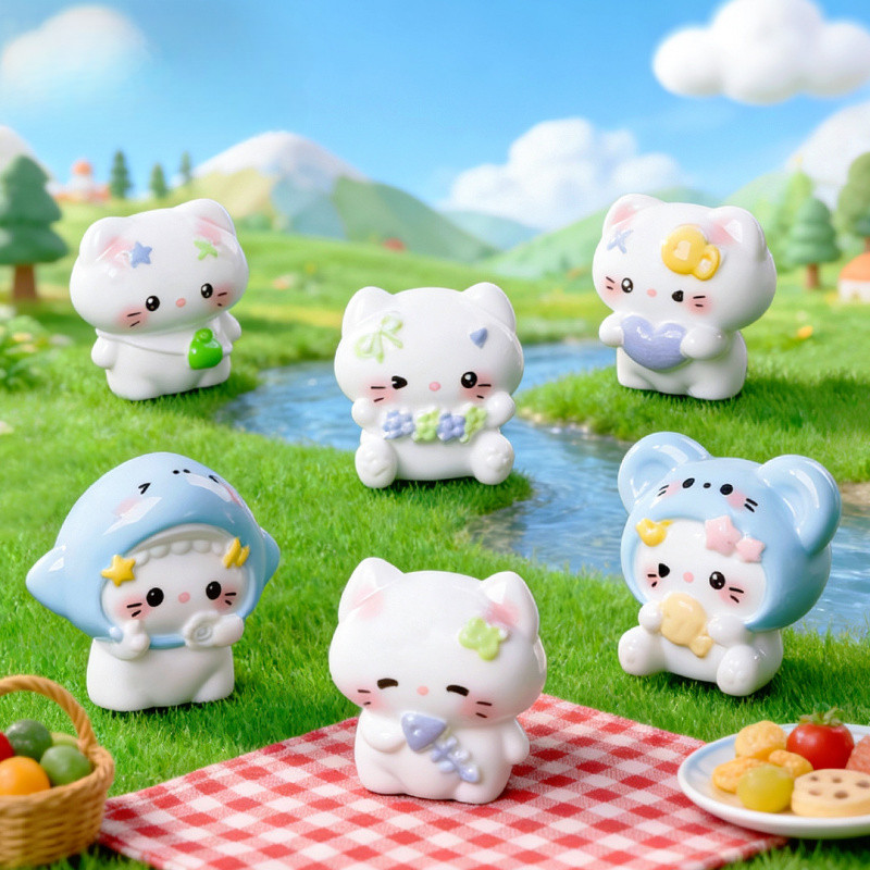 ของตกแต่งตัวเล็ก น้องเหมียวคิ้วท์ น่ารักอ่อนโยน ไมโครเลนด์สเคป โฮมเดคอร์ DIY แต่งบ้าน ติดรถยนต์ ตั้งโต๊ะ ของขวัญเล็กๆ