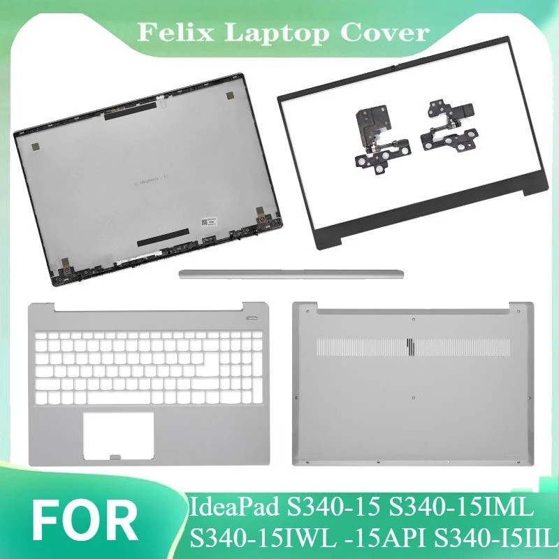 สําหรับ IdeaPad S340-15 S340-15IML S340-15IWL -15API S340-I5IIL แล็ปท็อปใหม่ปกหลัง LCD ด้านหน้าบานพั