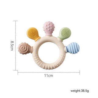 ยางกัดสำหรับทารก Baby Teether Toy ยางกัดซิลิโคนสี น่ารักๆ สำหรับน้องๆค่ะ ช่วยลดอาการคัดเหงือก