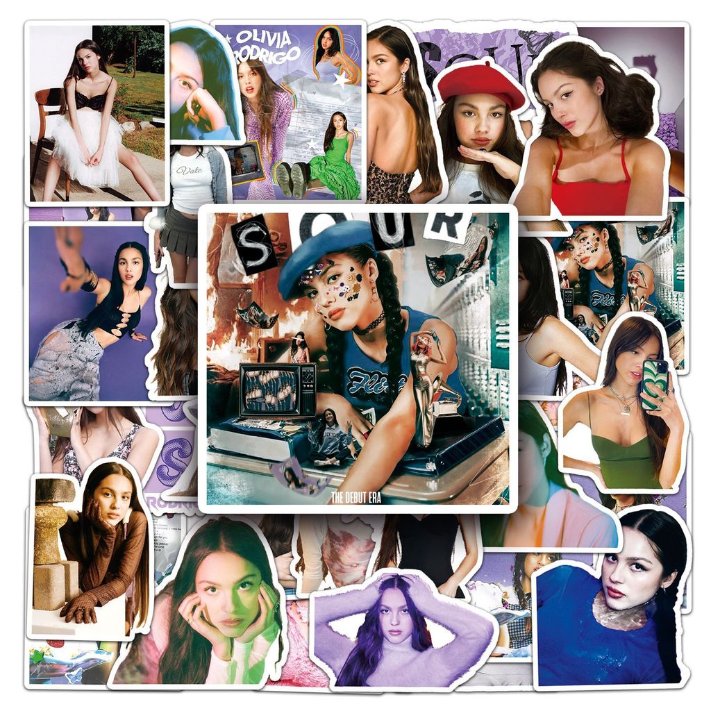 50 แผ่น Olivia Rodrigo Unique Star Merchandise Olivia Rodrigo ตกแต่งกระเป๋าเดินทางสติกเกอร์ 2026.4.2