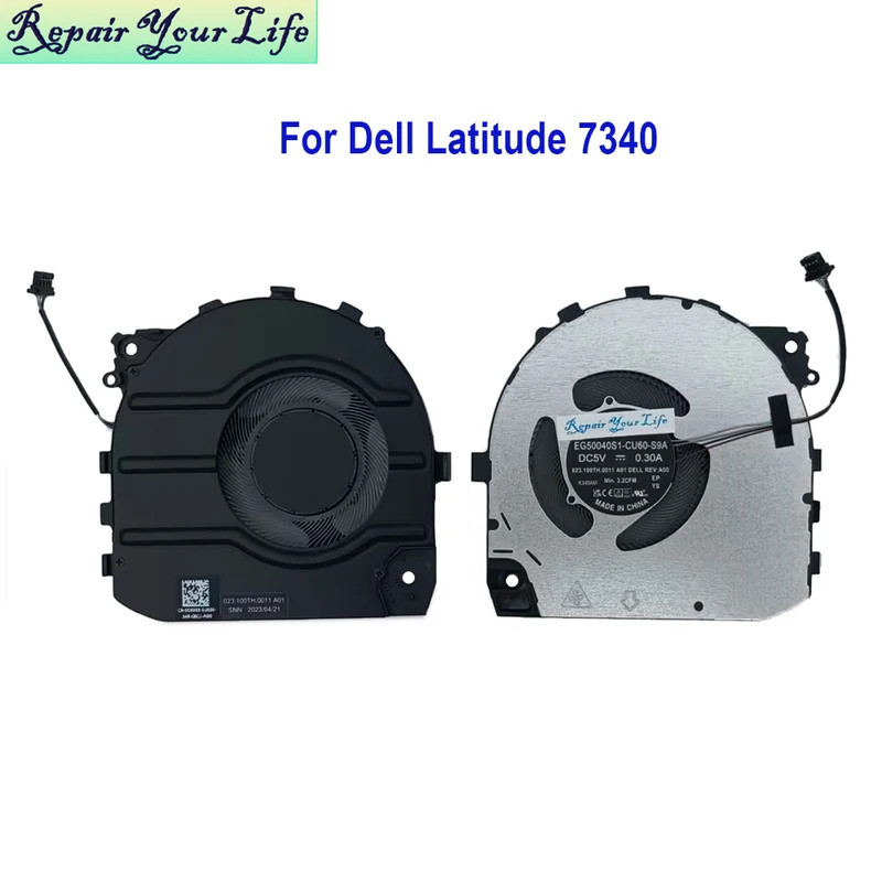 D6V6X โน้ตบุ๊ค PC CPU พัดลมระบายความร้อนสําหรับ Dell Latitude 13 7340 Cooler หม้อน้ําพัดลม 5V CN-0D6