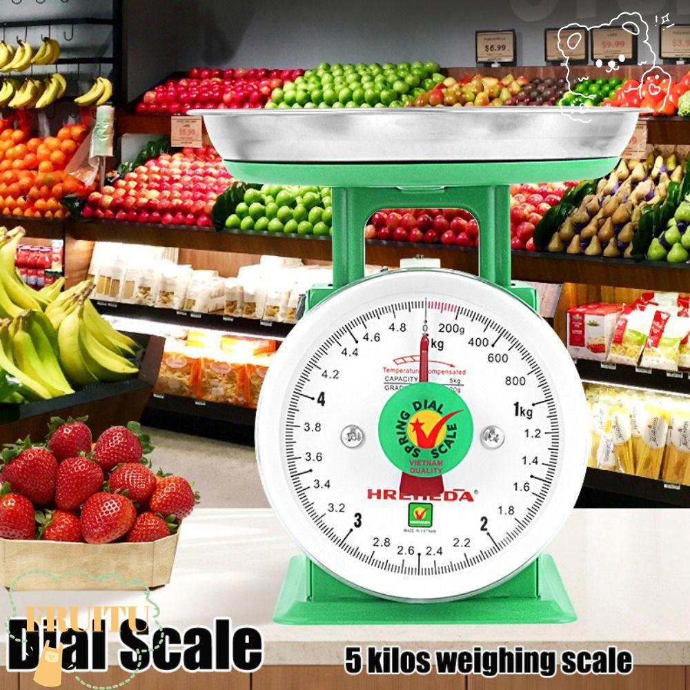 FRUITU Scaleweighing Scale, Big 5 Kilos Weight Scale, Dial Scale Kitchen