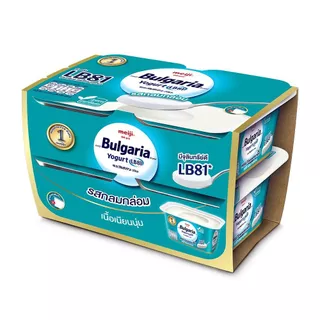 [สินค้าส่งด่วน] เมจิ โยเกิร์ตบัลแกเรีย รสกลมกล่อม 110กรัม แพ็ค 4 MEIJI BULGARIA YOGURT MILD SWEETENED 110 G PACK 4