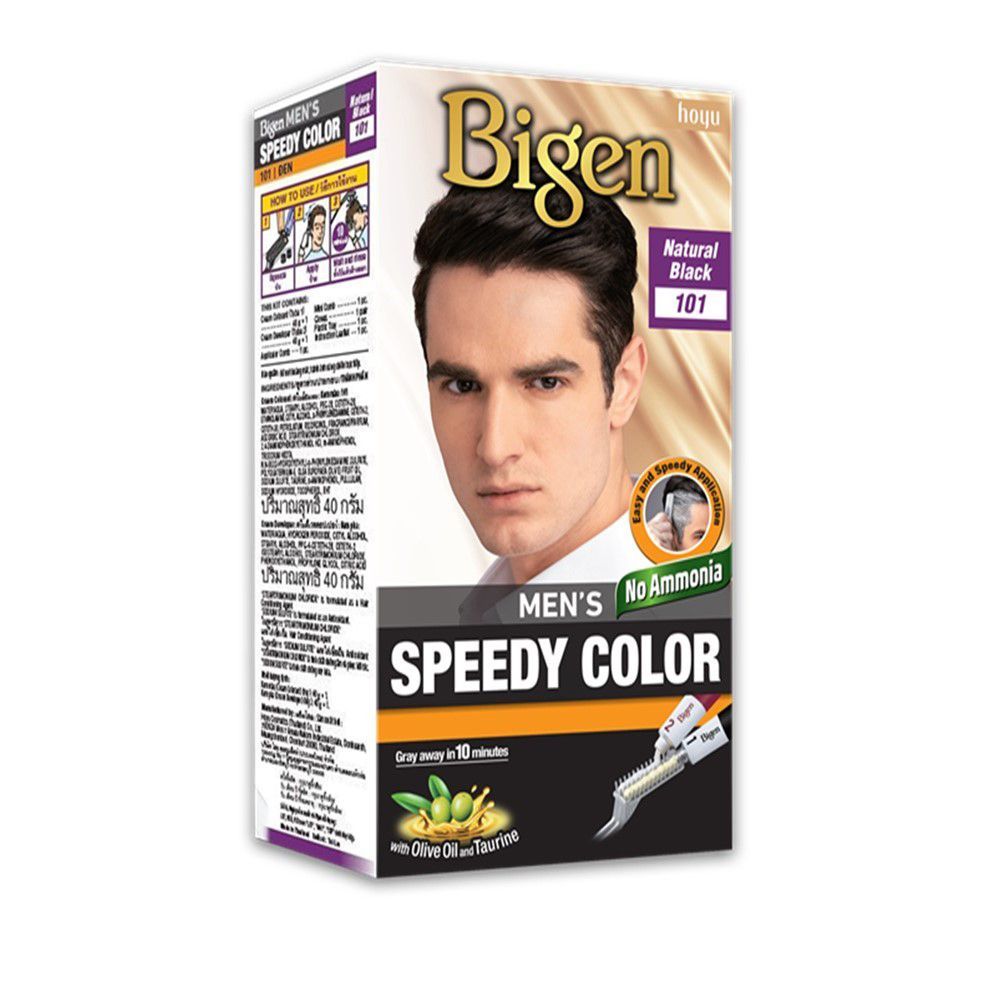 บีเง็น สปีดี้ เมนส์ คัลเลอร์ สีดำธรรมชาติ 101 BIGEN SPEEDY MEN COLOR NATURAL BLACK 101