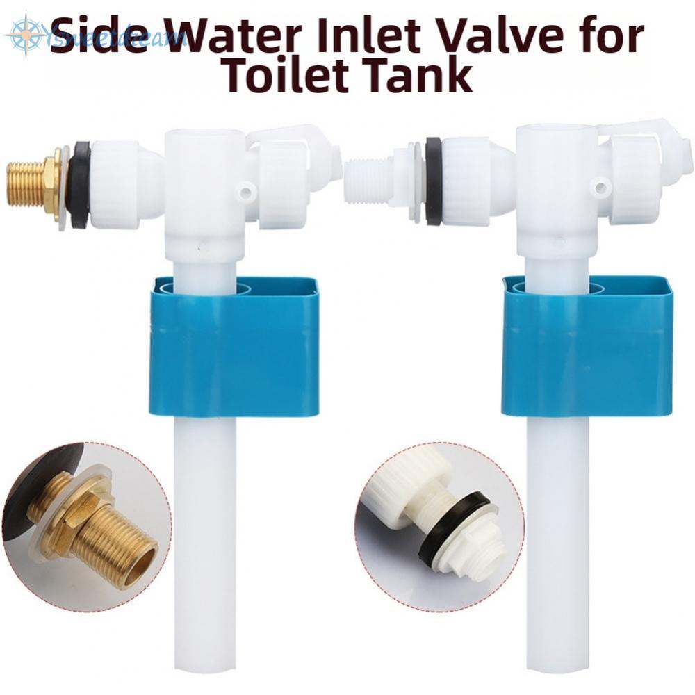 【SWTDRM】Toilet Side Inlet Valve 3/8 Inch ABS Plastic Brass Thread Water Inlet Fill Valve