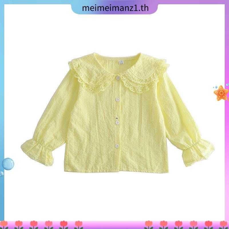 Girls Summer Set2024New Baby Girl's Western Style Online Celebrity College Style Short-Sleeved Shirt