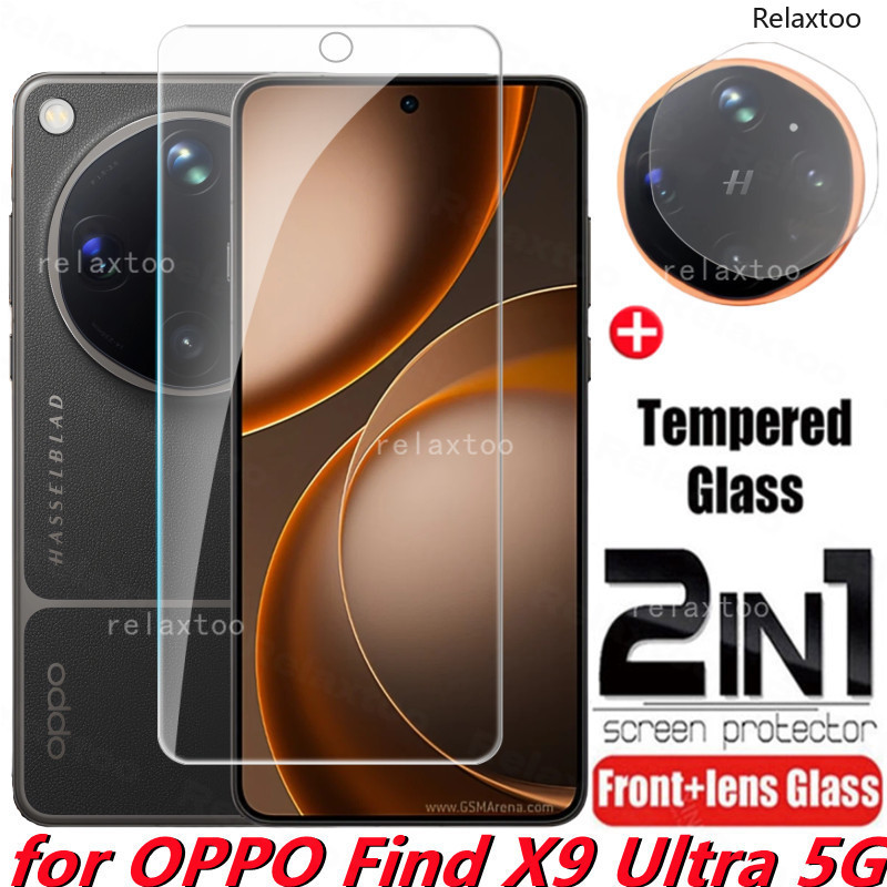 Oppo FindX9 2026 2in1 3Dโค้งกระจกนิรภัย สําหรับ FindX9s Pro/X9 ด้านหลังกล้องเลนส์ป้องกันหน้าจอกระจกป้องกันฟิล์ม