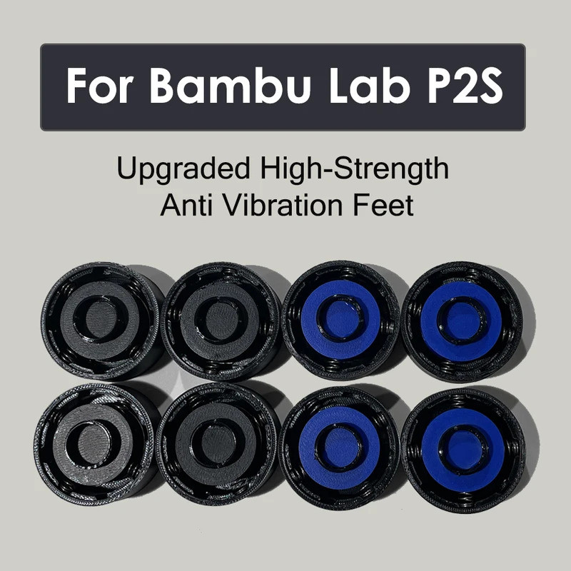 HBอัพเกรดสําหรับBambu Lab P2S Anti Vibrationฟุต Anti-slip Anti-Shock Quad-Spring Foot Pad Bambulab P