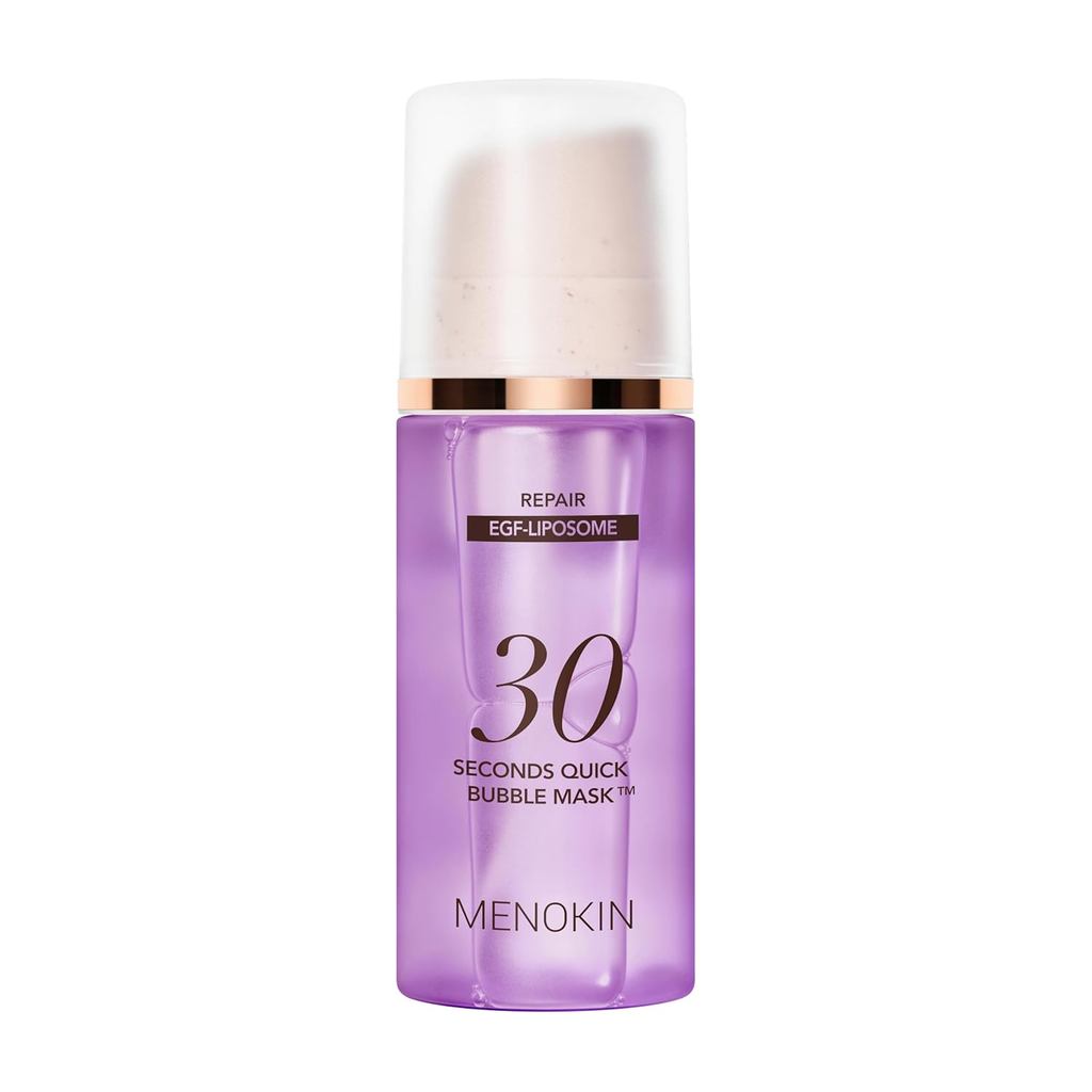 MENOKIN 30 Seconds Fast Bubble Mask [Repair] - [EGF Fat Protein] Micro-Foaming Skin Repair, Korean S