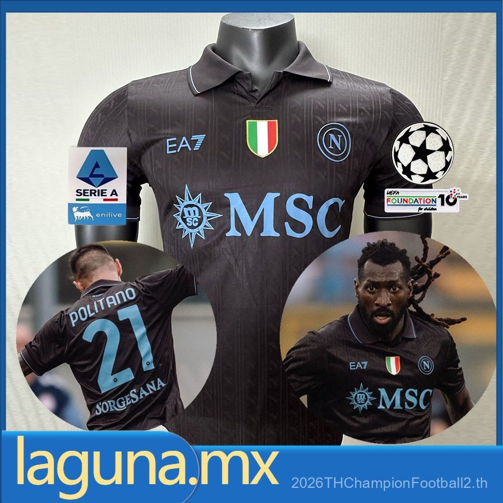 Player Version SSS+2025-26 Napoli Third Jersey Player Version