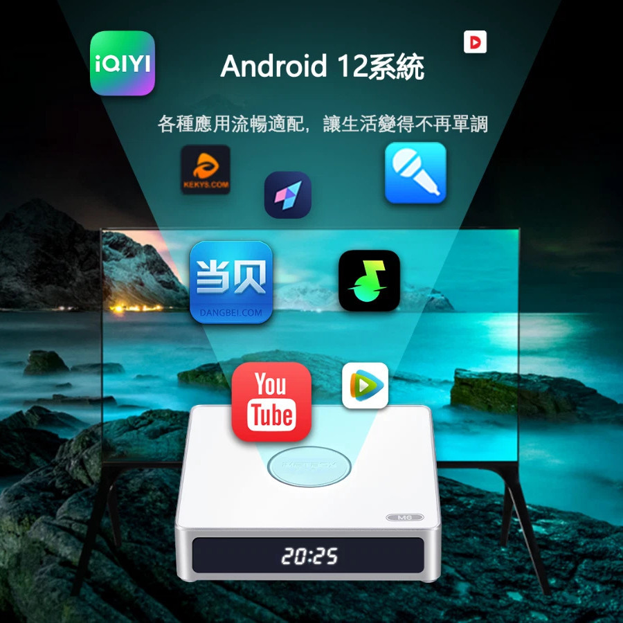IMETBOX M6 Global Media Player กล่องรับสัญญาณ 4G DDR 64GB Android 12 ความบันเทิงระดับสากล 8K HDR
