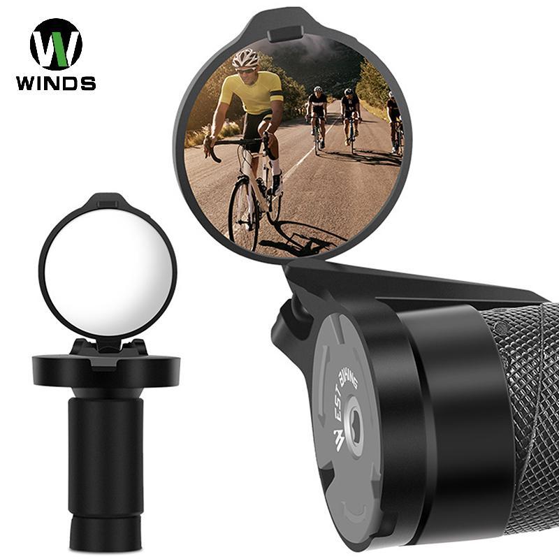ODS จักรยาน Drop Bar ด้านหลังดูกระจกนูน Handlebar Drop Bar Universal ซ้ายขวา Mount อะคริลิคนูน Ba Si