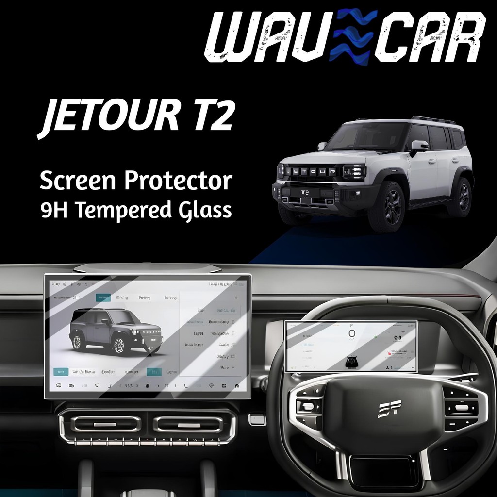 Jetour T2 ป้องกันหน้าจอกระจกนิรภัย Jetour T2 อุปกรณ์เสริม Matte HD Clear