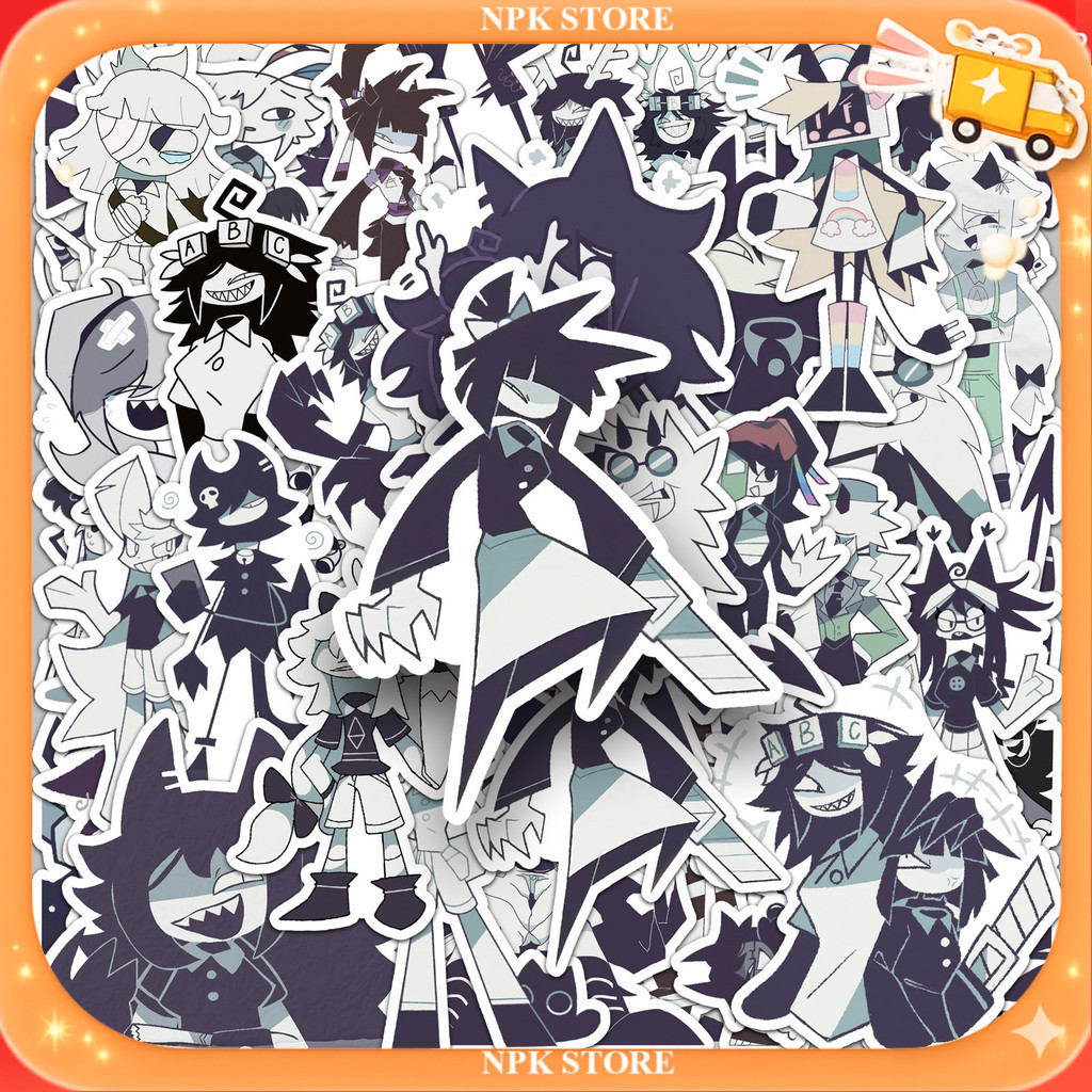 🔥🇹🇭พร้อมส่ง🇹🇭🔥 50แบบ สติกเกอร์ การ์ตูน สยองขวัญ Fundamental Paper Education Horror Anime sticker
