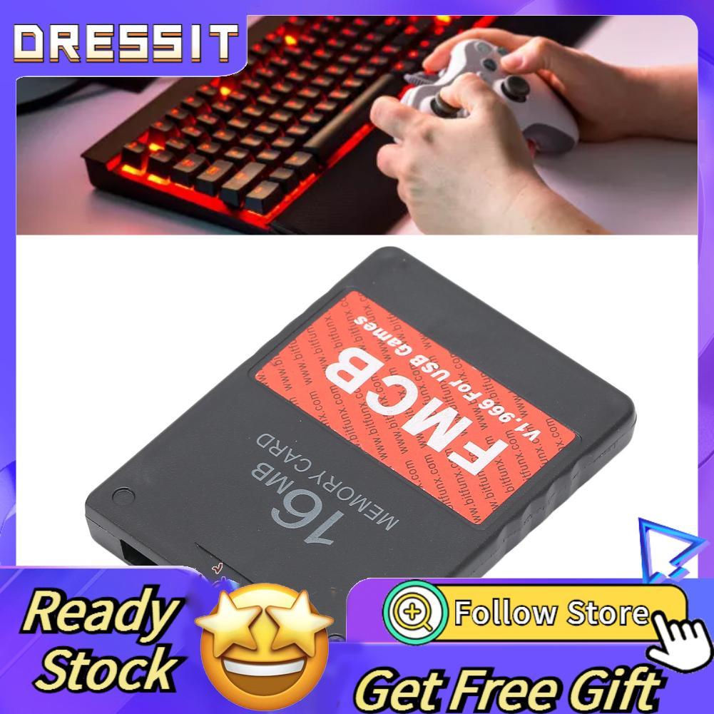 Dressit-th Dressit-th การ์ดหน่วยความจำเกม Cryfokt V1 966 Plug and Play 16M พร้อม PS1 Emulator สำหรับ