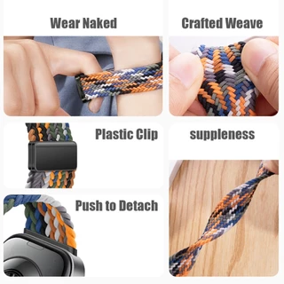 สายรัดไนลอนแบบสปอร์ตสําหรับ Huawei Watch Fit 4 4pro/3 Braided Breathable สําหรับ Huawei Watch Fit 5 5pro