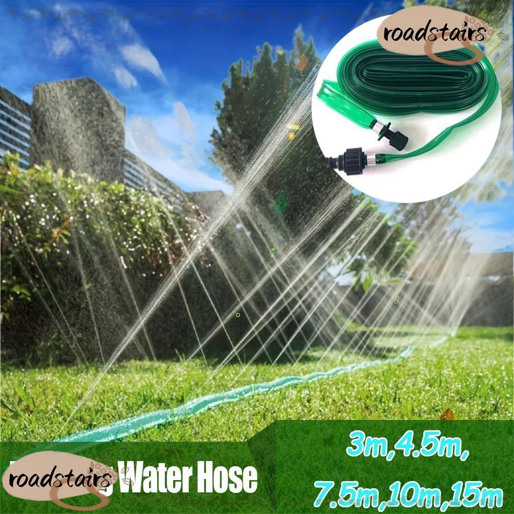 ROADSTAIRS ท่อชลประทาน, ดอกไม้เตียงอัตโนมัติ Sprinkler Garden ท่อ, สนามหญ้าพื้นดิน Saving Water Dripping Water Hose Garden