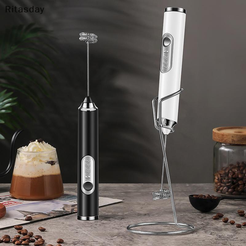 Ritasday เครื่องปั่นกาแฟ Eggbeater ผู้ถือครัว Frother นม รูปที่ 2
