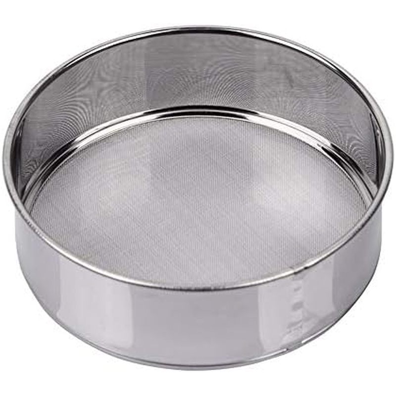 Flour Sifter for Baking - Stainless Steel 40 Mesh Small Tamis 6inch Round Sifter,Mini Fine Mesh Flou