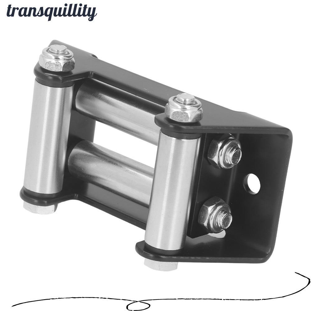 TRANSQUILLITY Winch Roller Fairlead, 4500LB ลูกกลิ้งเหล็กความแข็งแรงสูง Fairlead, ทนทาน Universal Mo
