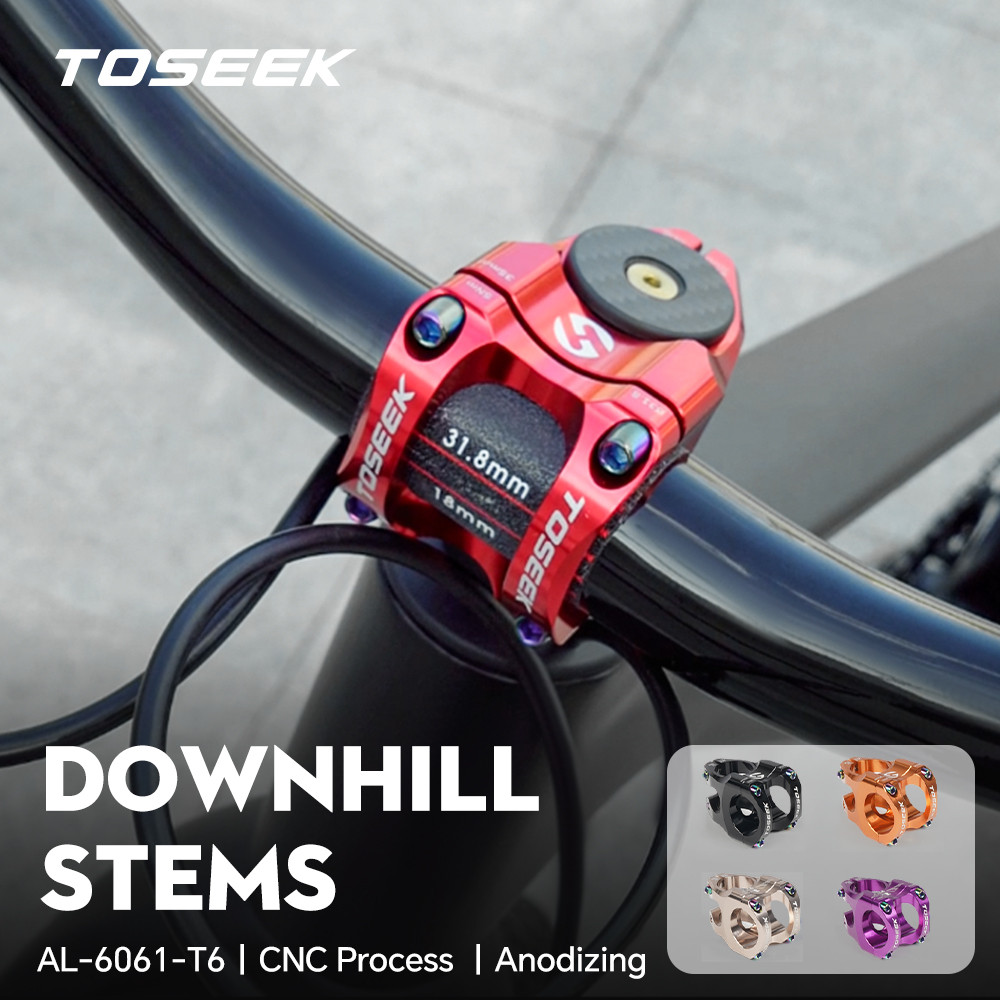 TOSEEK ST006 MTB Stem อลูมิเนียม Ultralight High-strength สั้น 35 มม.MTB จักรยานตารางจักรยาน MTB Power Bike Stem