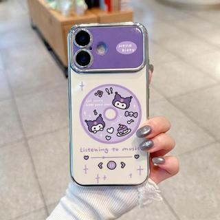 เคสโทรศัพท์ลายคุโรมิเข้ากันได้กับ iPhone 11/12/13/14/15Pro/17Pro/16ProMax, X/MAX/XR, 7/8Plus, เคสโทรศัพท์คุณภาพสูง.