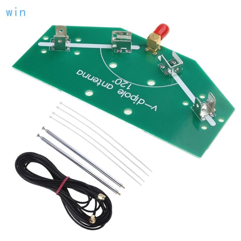 ชนะความถี่ 78M-1GHz รับ 137MHz เสาเสาอากาศแตร V เชิงบวกสาย SMA