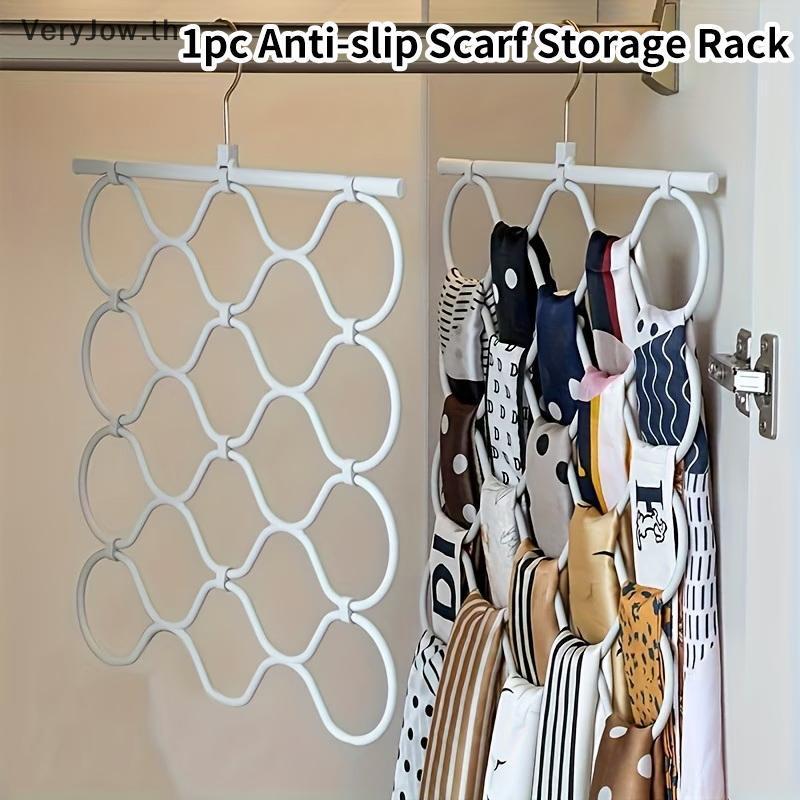 [VeryJow] 24 Slot Organizer สําหรับผ้าพันคอและผูกมัลติฟังก์ชั่ในครัวเรือนตู้เสื้อผ้าสําหรับ Home เสื