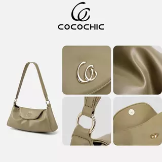 【COCOCHIC】กระเป๋าสะพายไหล่ทรงคลาสสิก แบบฝาปิดซอฟต์ สายสะพายกว้างใส่สบาย ใช้งานได้ทุกวัน