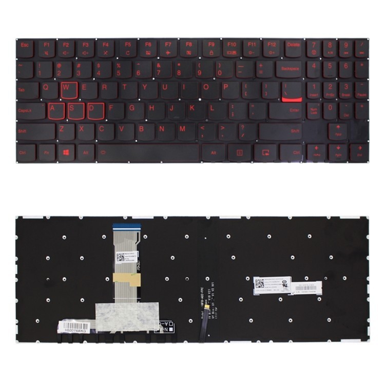 คีย์บอร์ด US พร้อมไฟแบ็คไลท์สําหรับ Lenovo Legion Y520 Y520-15IKB Y720 Y720-15IKB R720 R720-15IKB (ส