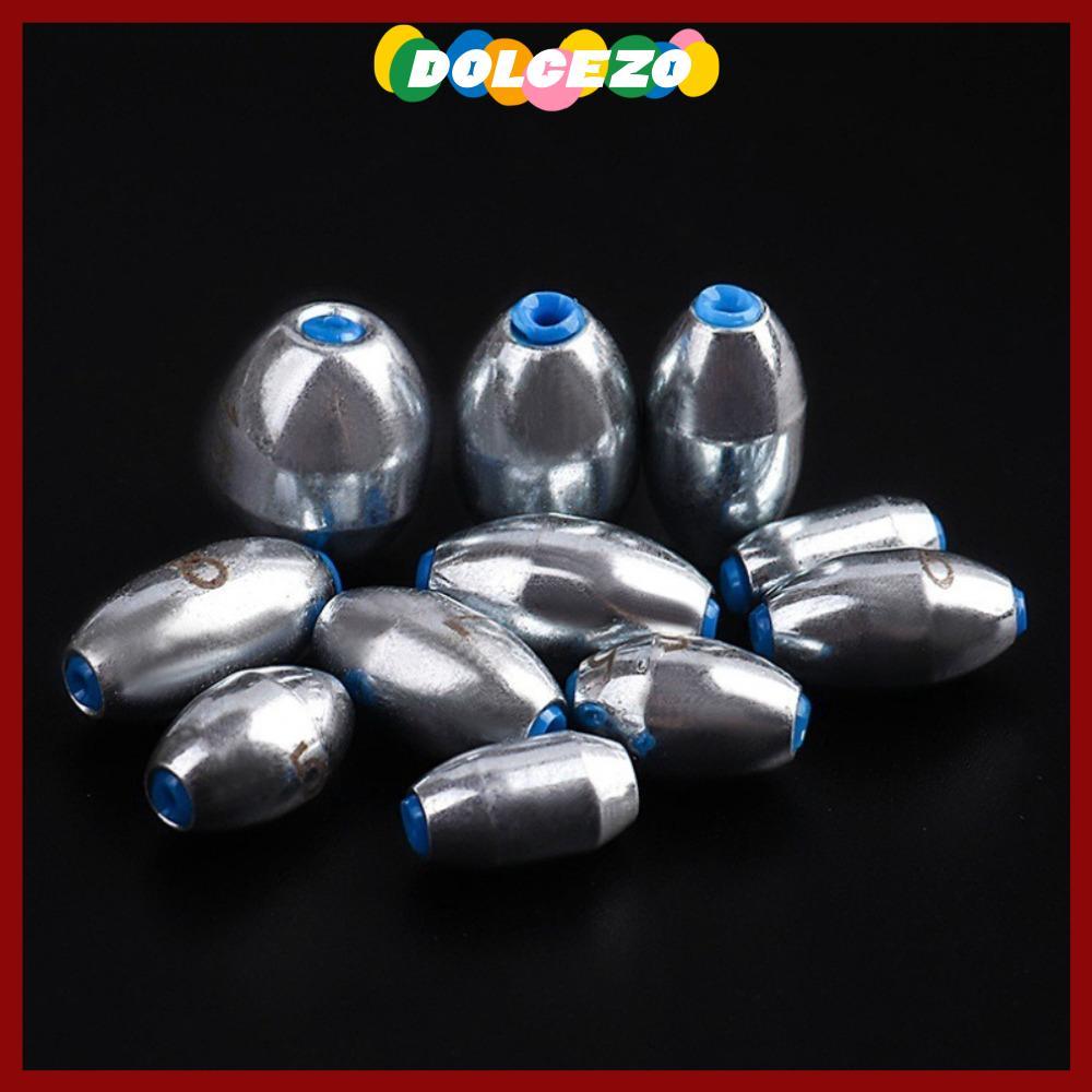 CODDOLCEZO 20pcs Fishing Sinkers,โลหะผสมวัสดุเหล็กคาร์บอนตะกั่วตกปลาน้ําหนักSinker,ปลาคาร์พตกปลา 3g/4g/5g/6g/7g/8g/9g/10Gน้ําหนักHollow Lureตะกั่วปลาคาร์พตกปลา