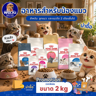 ROYAL CANIN อาหารแมวทุกสายพันธุ์ ขนาด 2 กิโลกรัม{อาหารแมวเม็ด}
