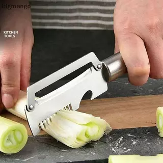1PC Multi-Functional สแตนเลส Scallion Peeling เครื่องมือห้องครัวบ้านผัก Julinne Peeler & ที่เปิดขวดผลไม้ Peeler