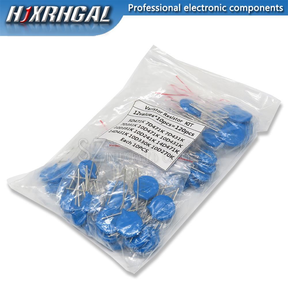 100PCS = 12 ค่า*10PCS Vartor Resistor ชุดสารพัน 5D471K 7D471K 7D431K 7D391K 10D471K 10D431K 10D391K 