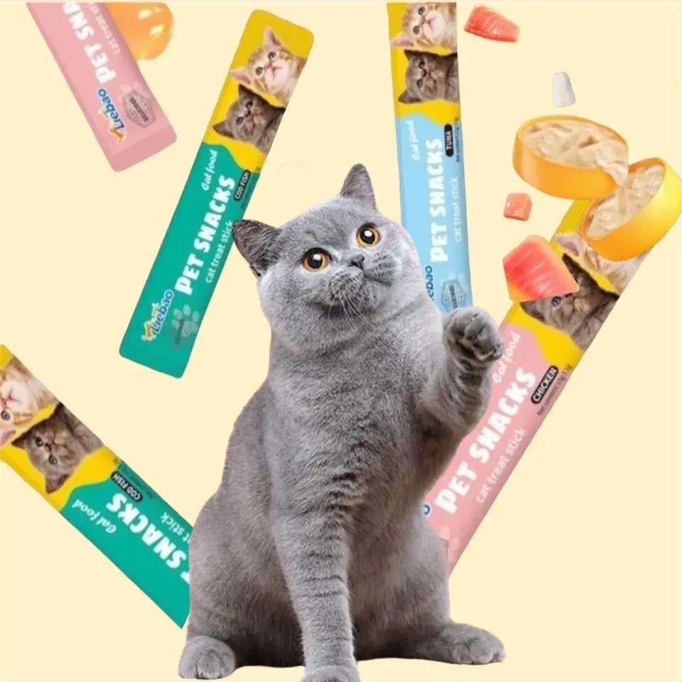 ขนมแมวเลีย ขนมแมวสุดอร่อย ขนาก15กรัม 3รส เลือกรสชาติได้ ถูกมาก