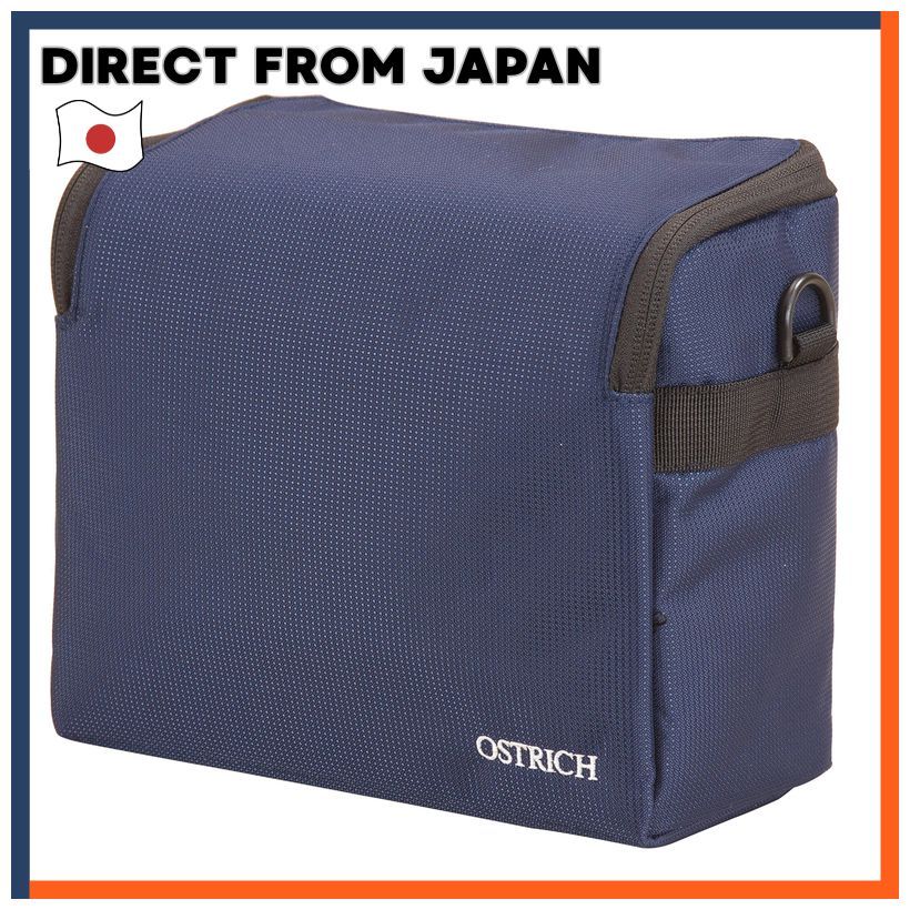 Ostrich Front Bag Model F-300K Navy Blue