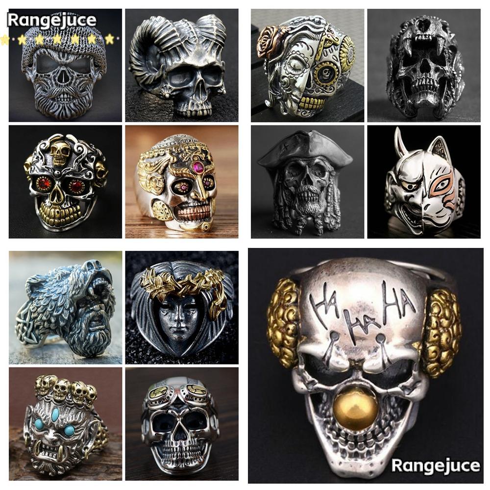 RANGEJUCE Punk Biker Indian Finger Jewelry Men Rock Fashion Accessories Gothic