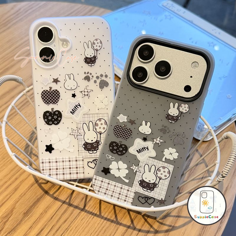 สีสัน 2 ใน 1 อะนิเมะน่ารักที่เรียบง่ายเหมาะสำหรับ IPhone 16 11 13 17 AIR 15 12 14 Pro Max XS XR X Max 13 14 15 7 16 Plus