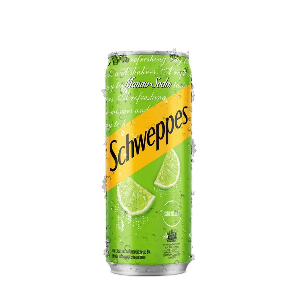 [สินค้าส่งด่วน] ชเวปส์เครื่องดื่มมะนาวโซดา 330มล.X6 SCHWEPPES MANAO SODA 330ML.X6