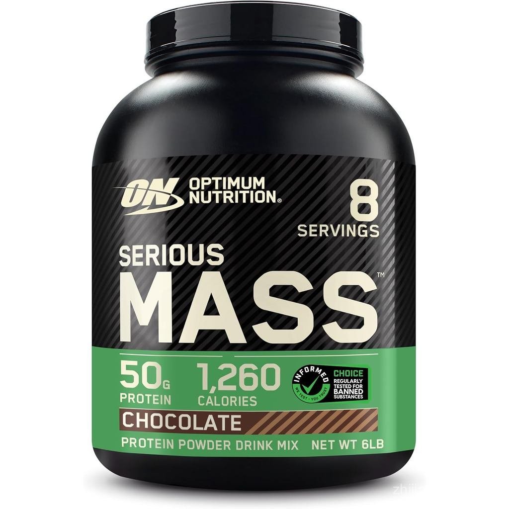 Optimum Nutrition Serious Mass, Weight Gainer Protein Powder, Mass Gainer, วิตามินซีและสังกะสีสําหรั